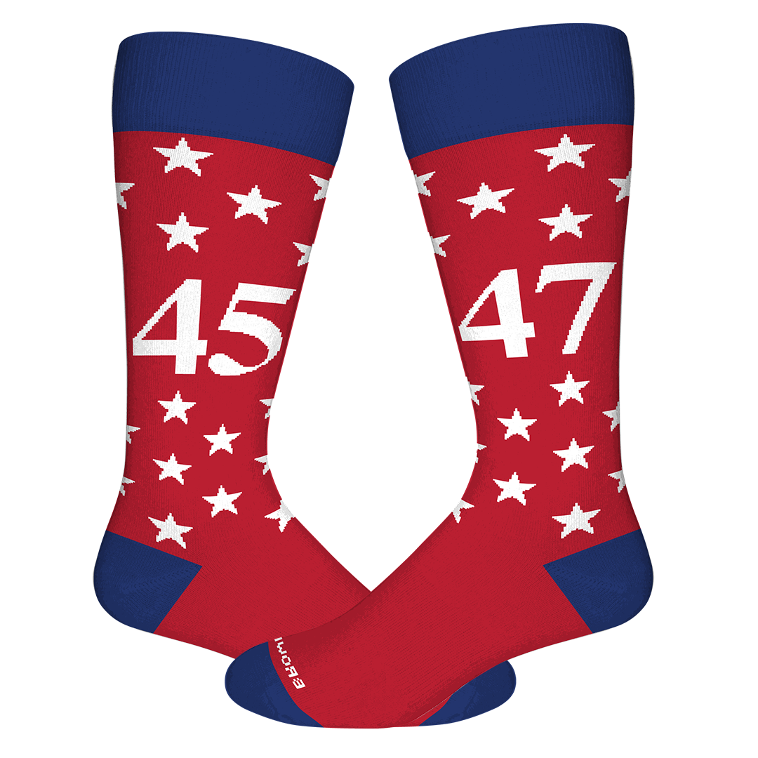 Mr. President 45-47 Crew Socks