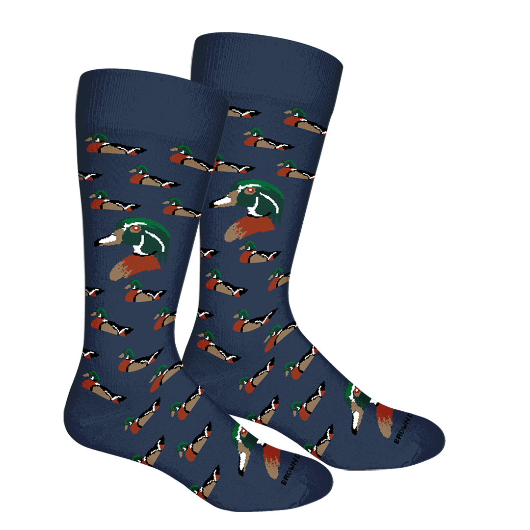 Wood Duck Crew Socks