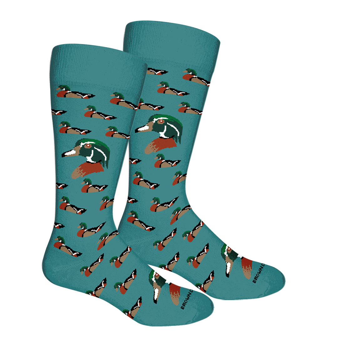 Wood Duck Crew Socks – Brown Dog Hosiery