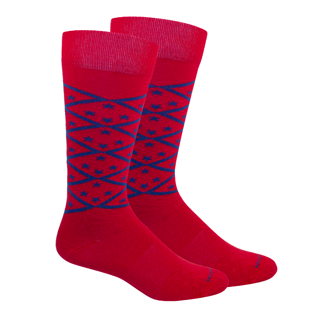 Arkansas Argyle Crew Socks