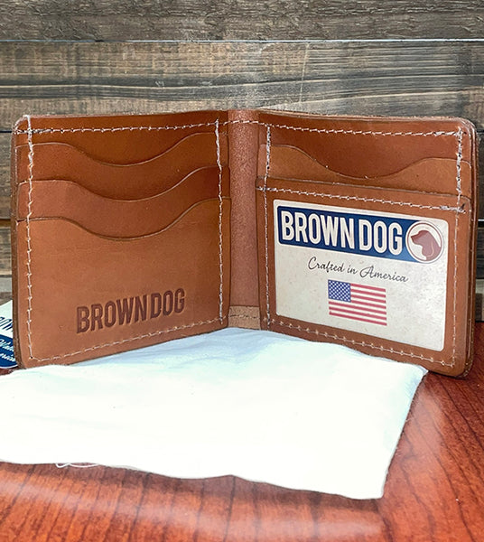 BD Leather Front Pocket Wallet – Brown Dog Hosiery