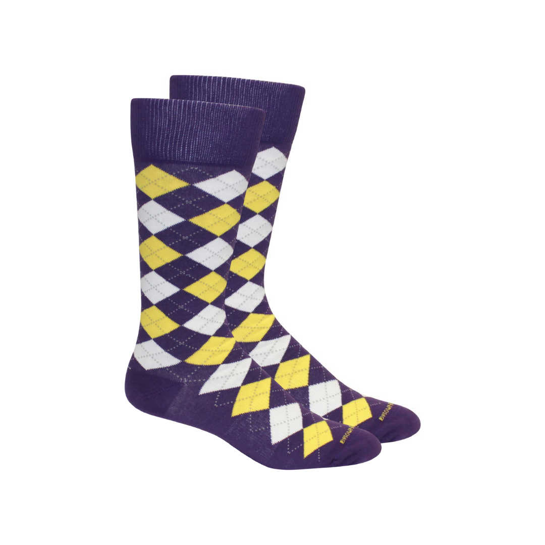 Argyle Crew Socks