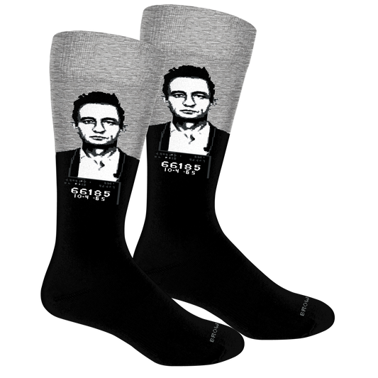 Cash Mug Shot Crew Socks