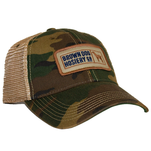 Men\'s Trucker Caps Dog Hats Hosiery – Brown - Snapback