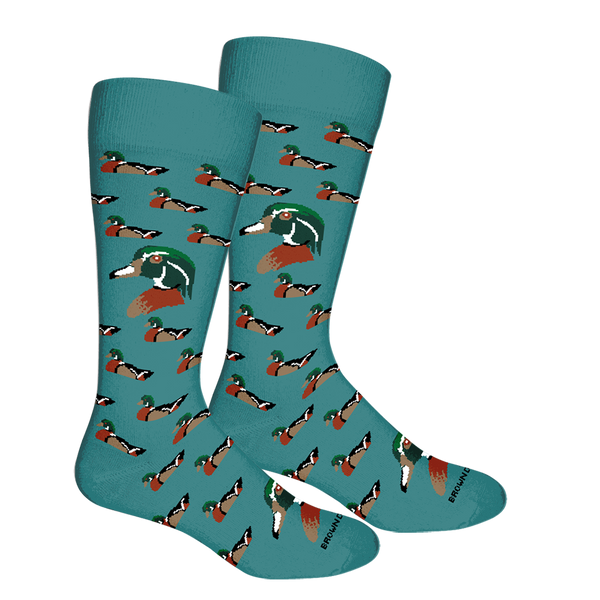 Wood Duck Crew Socks – Brown Dog Hosiery