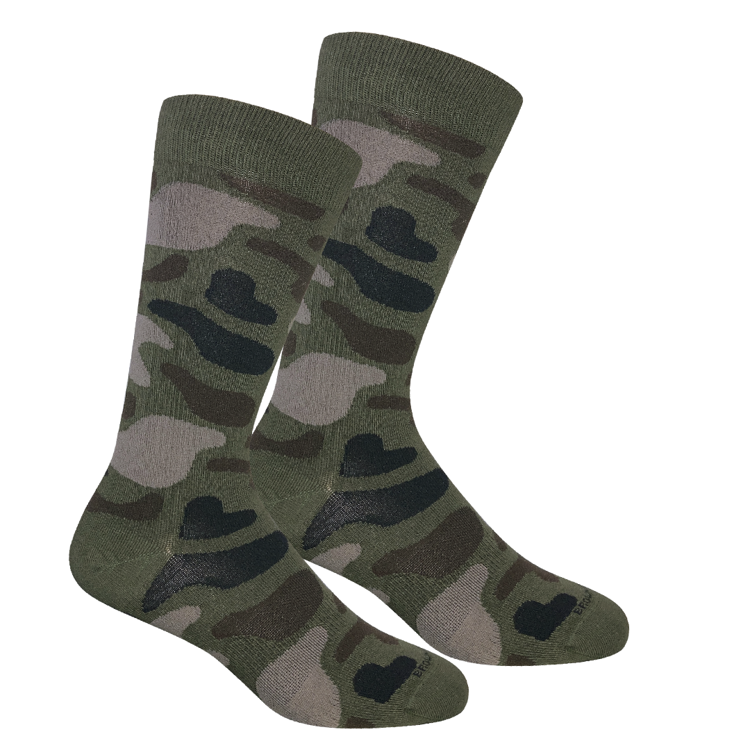 Old School Camo Crew Socks