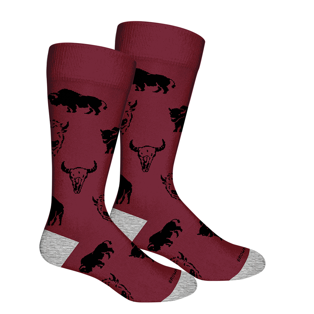 Bison Crew Socks