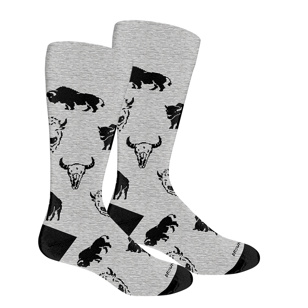 Bison Crew Socks