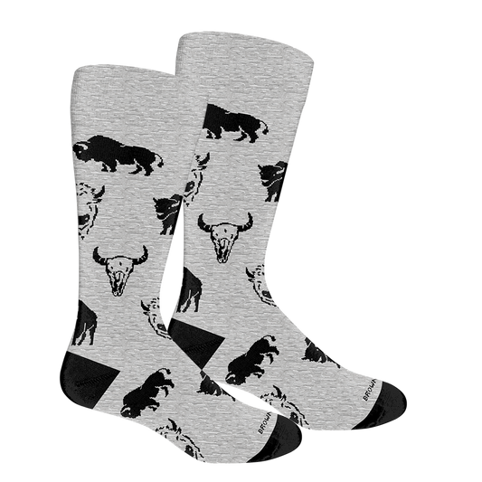Bison Crew Socks