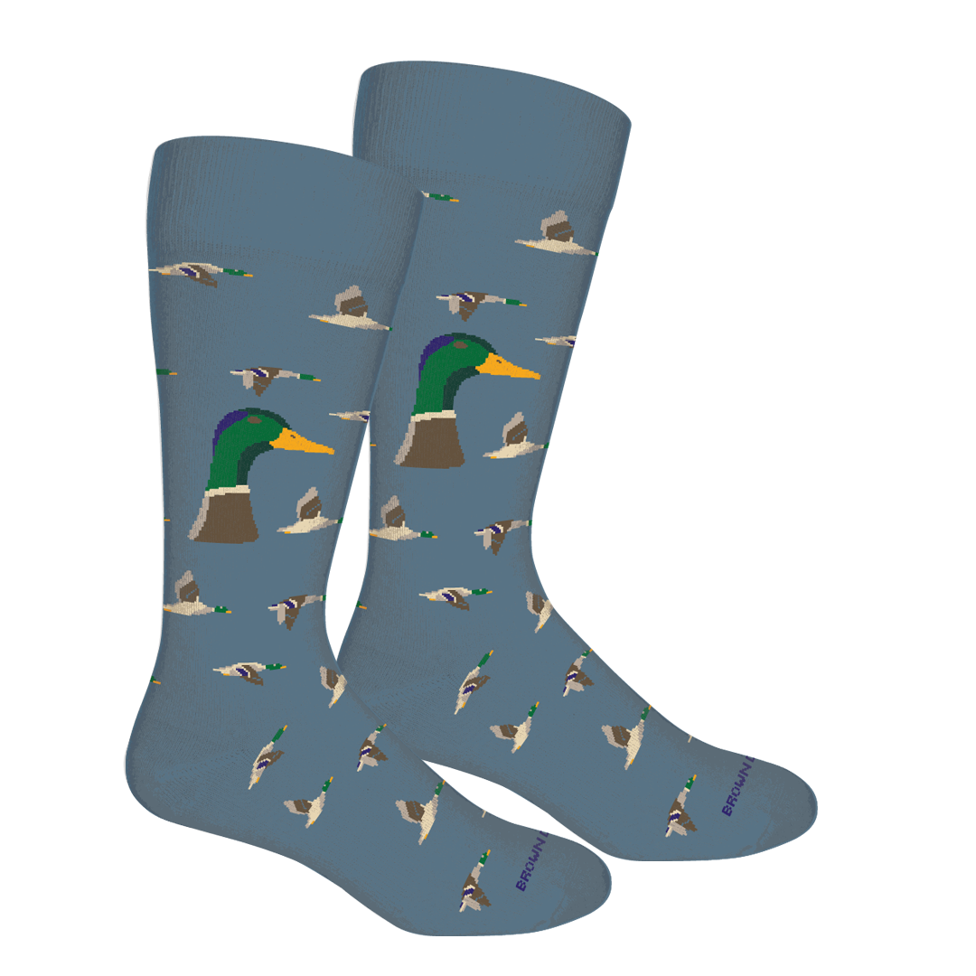Mallard Head Crew Socks