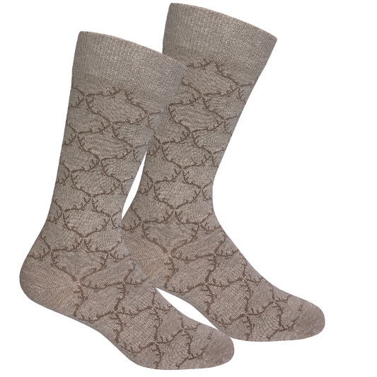 Antler Argyle Crew Socks