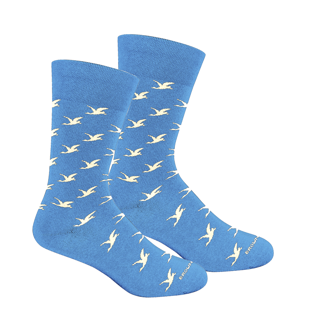 Brown Dog Duck Lattice - Della Blue