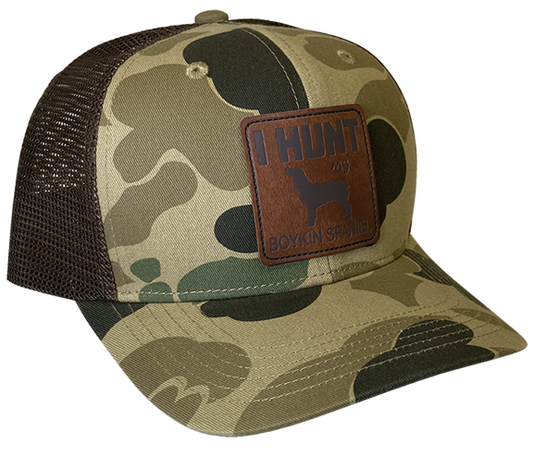 "I Hunt My Boykin Spaniel" Camo Trucker