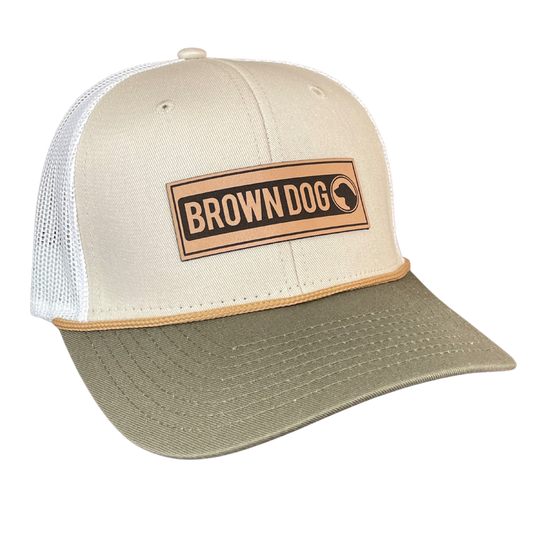 Men\'s Trucker Hosiery - Brown Snapback Caps – Dog Hats