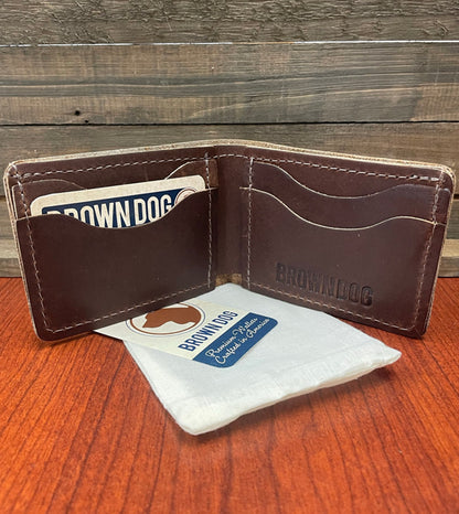 BD Leather Bifold Wallet with Front Pocket