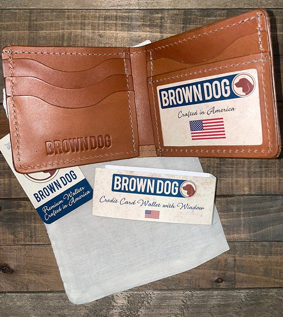 BD Leather Credit Card Wallet with Window