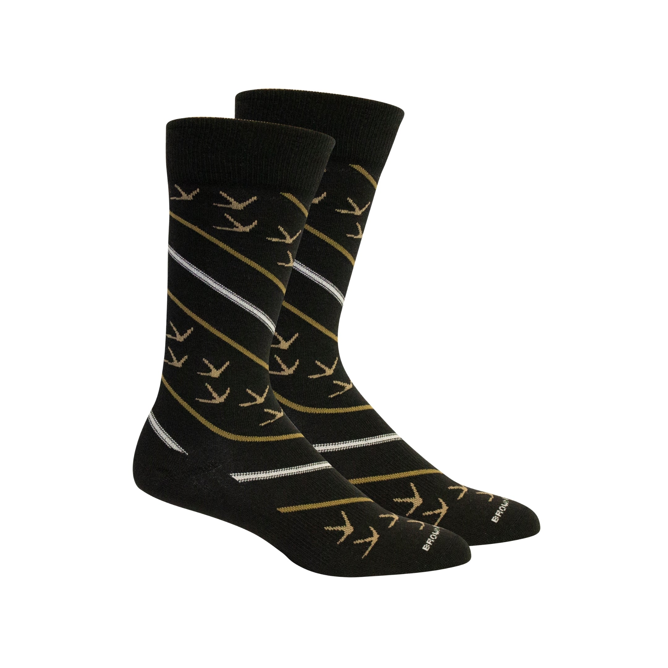 Bunn Striped Crew Socks - Men's Socks – Brown Dog Hosiery